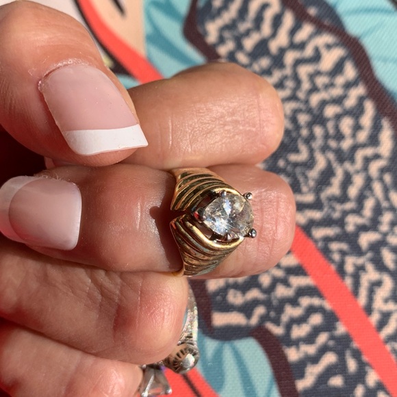 Vintage  diamond 14 KT GE ring size 4.5 - Picture 8 of 8